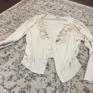 Cream Cardigan XL